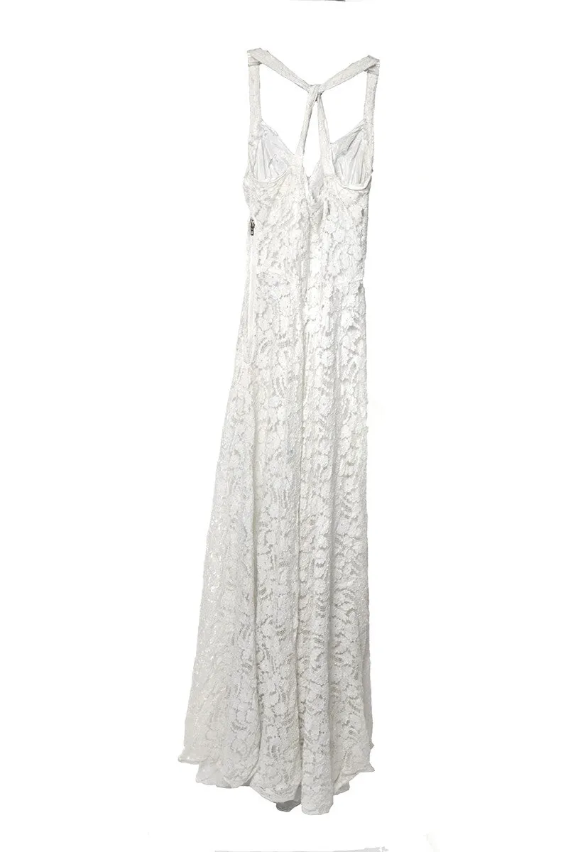 1940's Vintage Lace Wedding Gown or Formal Dress