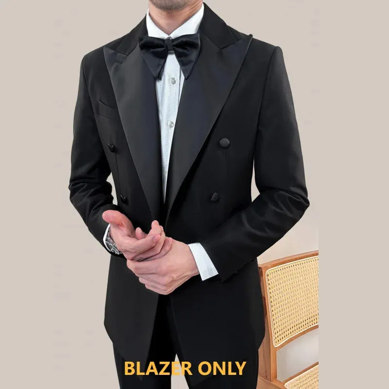 Aidase Italian Vintage Designer Suit Two Piece Wedding Party Suit Groom Banquet Men Slim Costume Homme Mariage Bow Tie Not Included