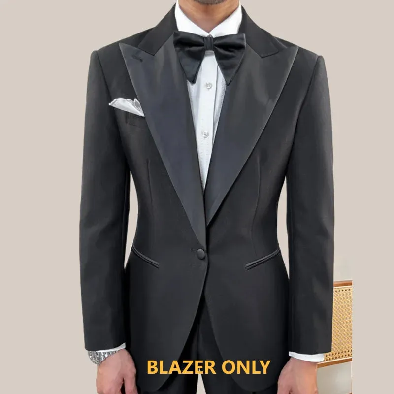 Aidase Italian Vintage Designer Suit Two Piece Wedding Party Suit Groom Banquet Men Slim Costume Homme Mariage Bow Tie Not Included