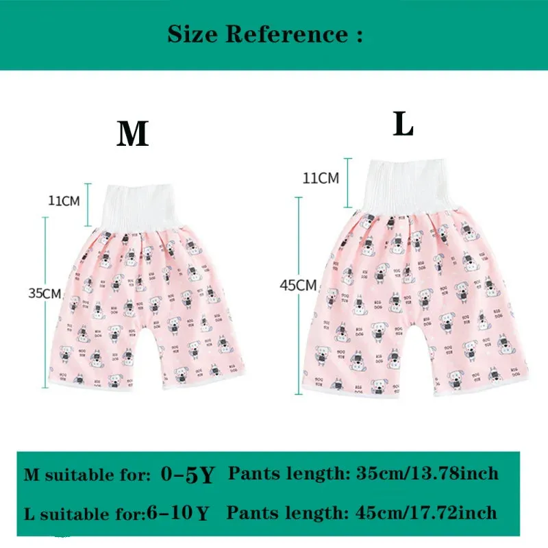 Baby Waterproof Diaper Pants Skirt for Potty Training Baby Comfy