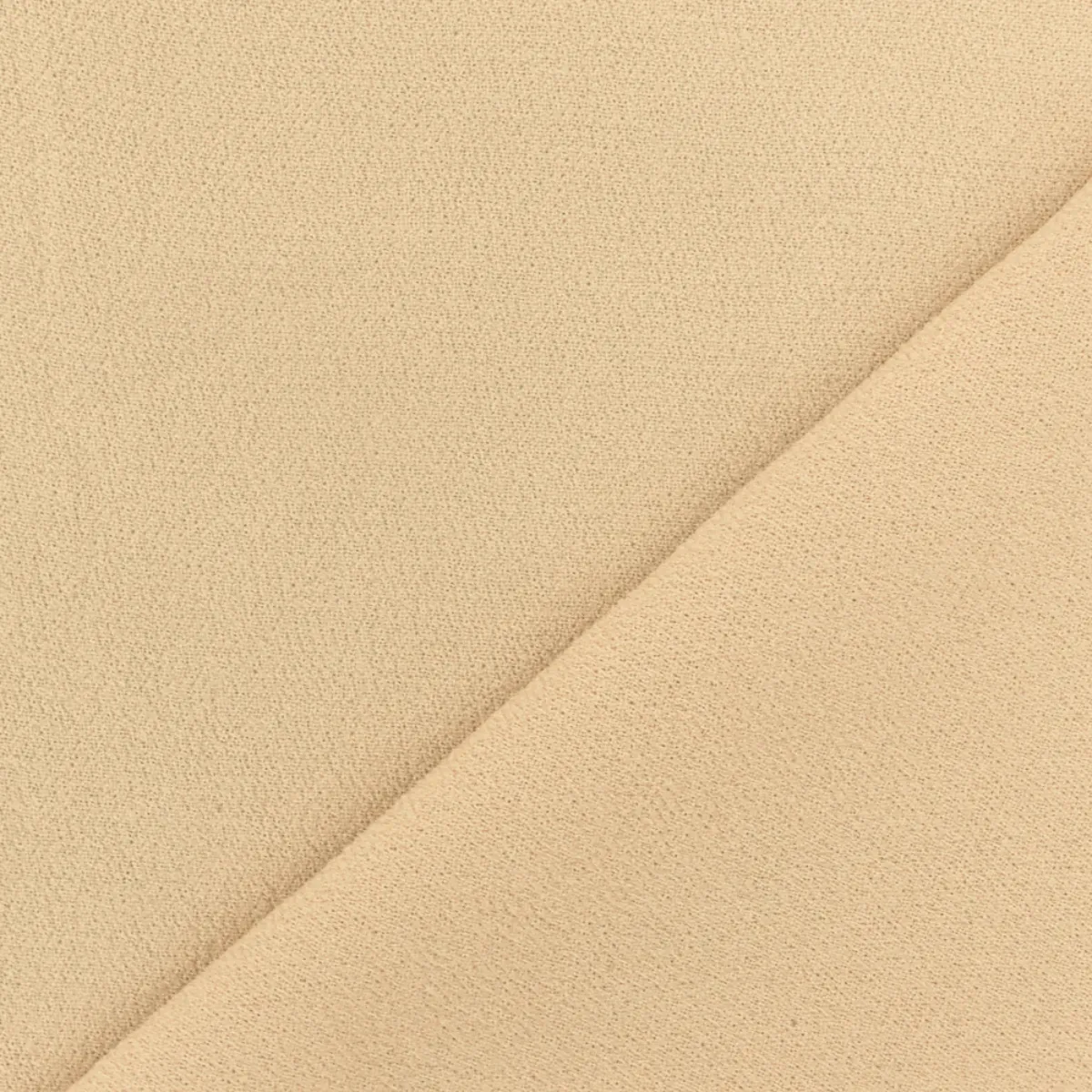 Beige Polyester Crepe Momie Dobby Georgette Woven Fabric