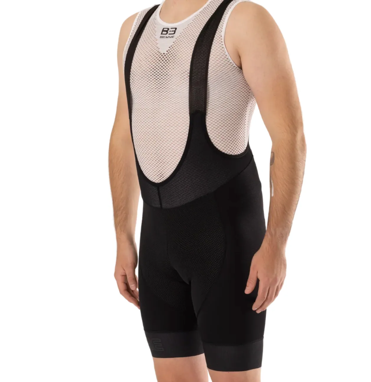 Biemme Legend 2.1 Cycling Bib Shorts - Mens - Black - Medium Made in Italy