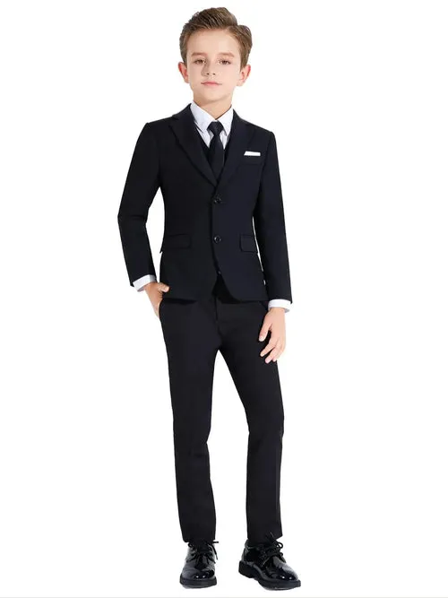 Boys Suits Colorful Formal Suits 5 Piece Slim Fit Dresswear Suit Set