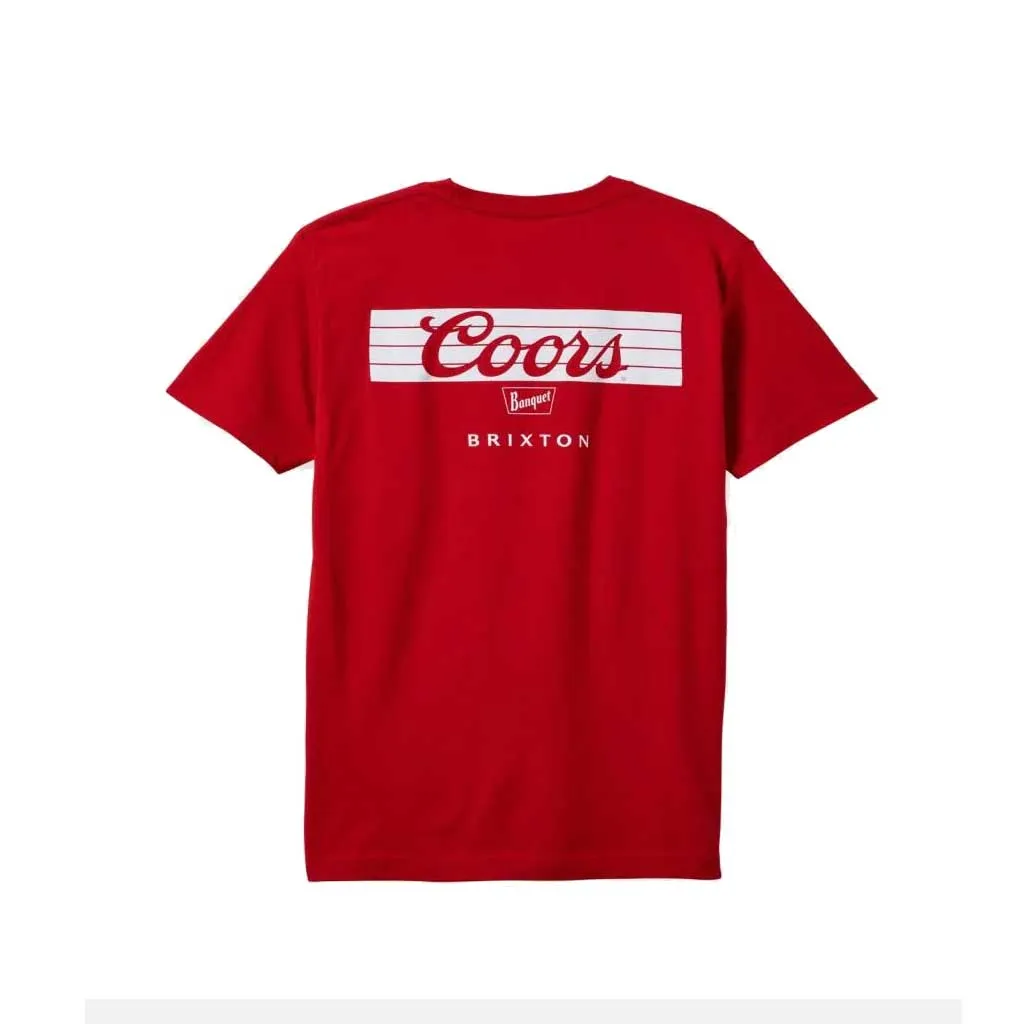 Brixton x Coors Bar S/S Tee - Red