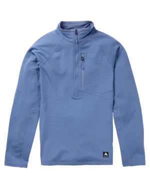 Burton Women's Stockrun Grid Half-Zip Fleece - Slate Blue