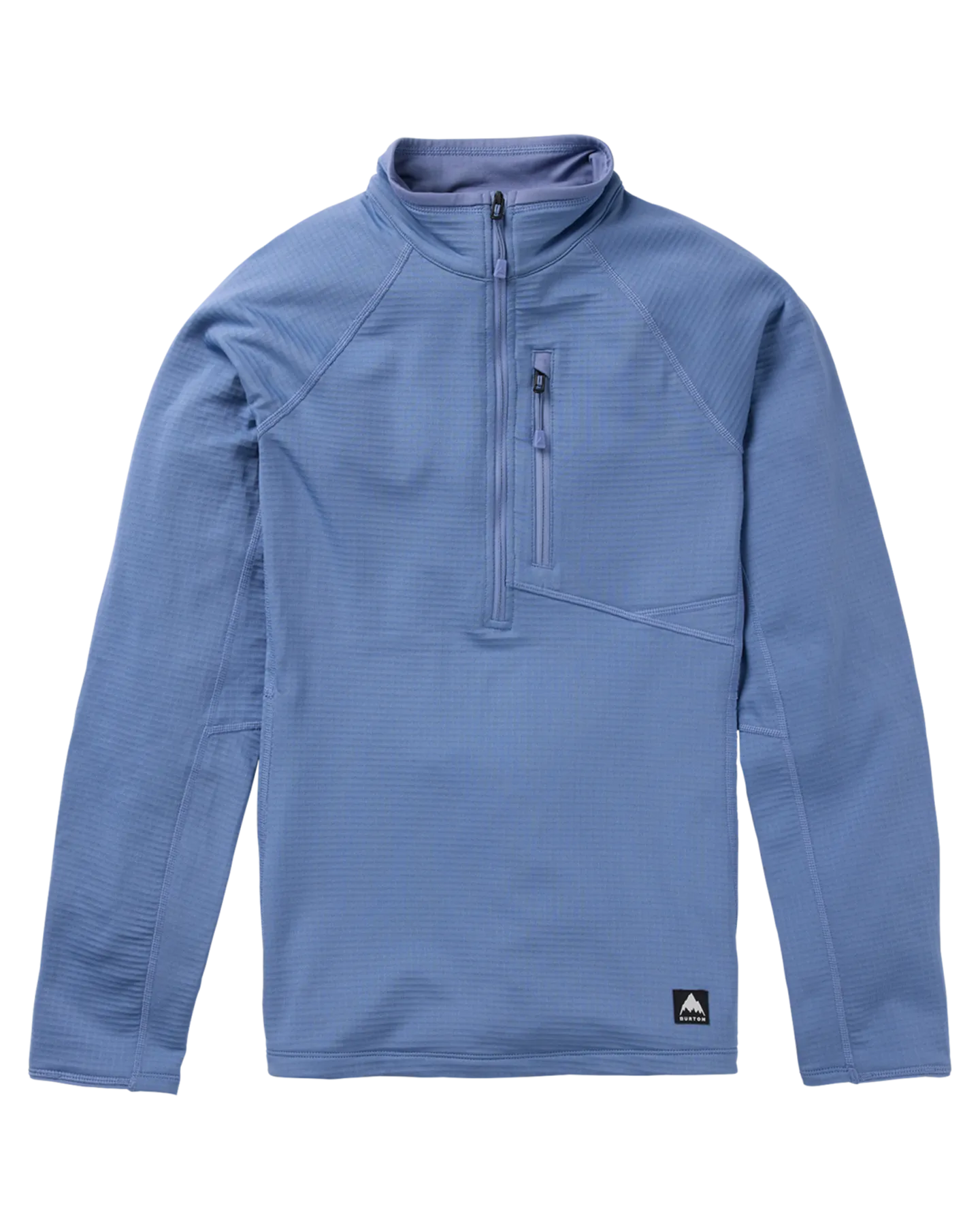 Burton Women's Stockrun Grid Half-Zip Fleece - Slate Blue