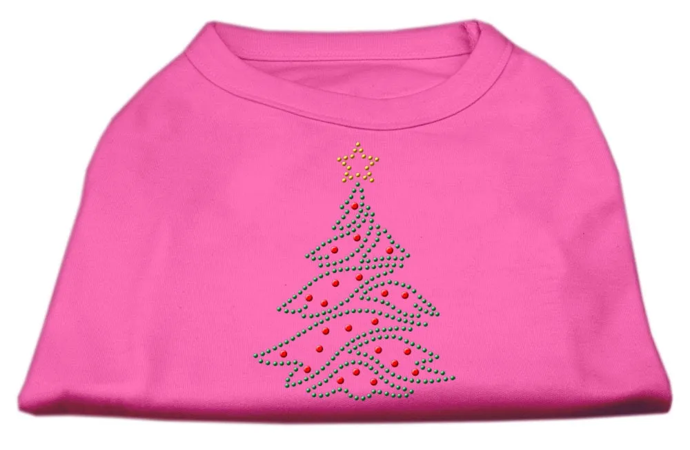 Christmas Pet Dog & Cat Shirt Rhinestone, "Christmas Tree"