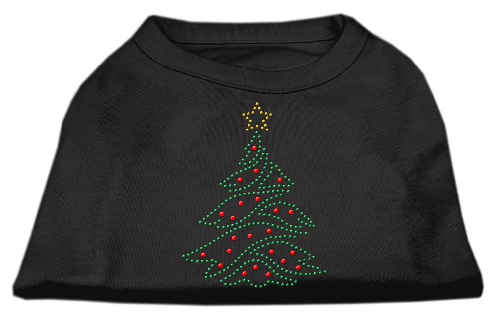 Christmas Pet Dog & Cat Shirt Rhinestone, "Christmas Tree"