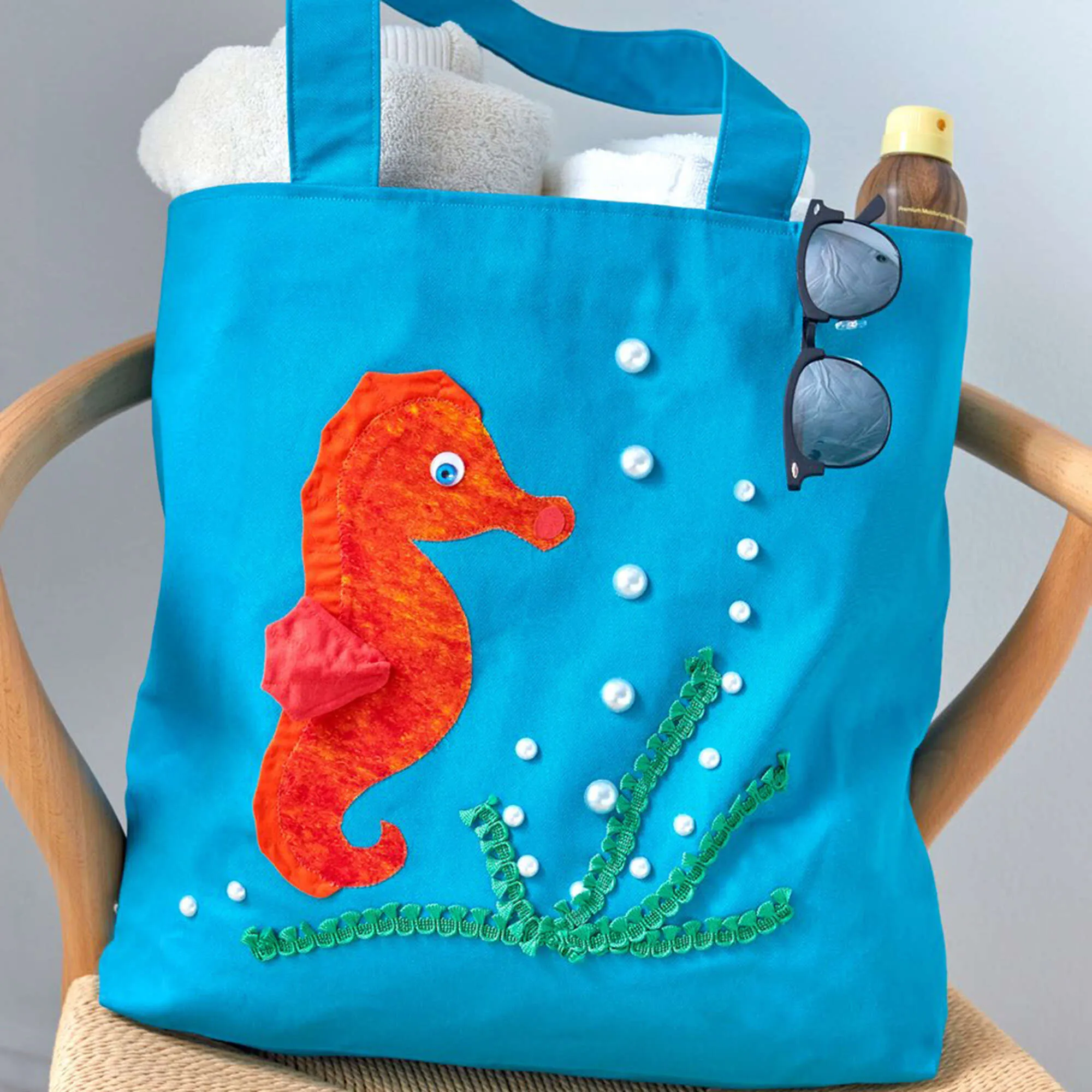 Coats & Clark Sewing Horsin' Around Beach Tote