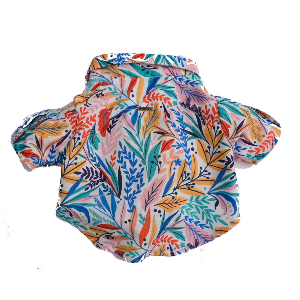 Dog Shirt Tropical White