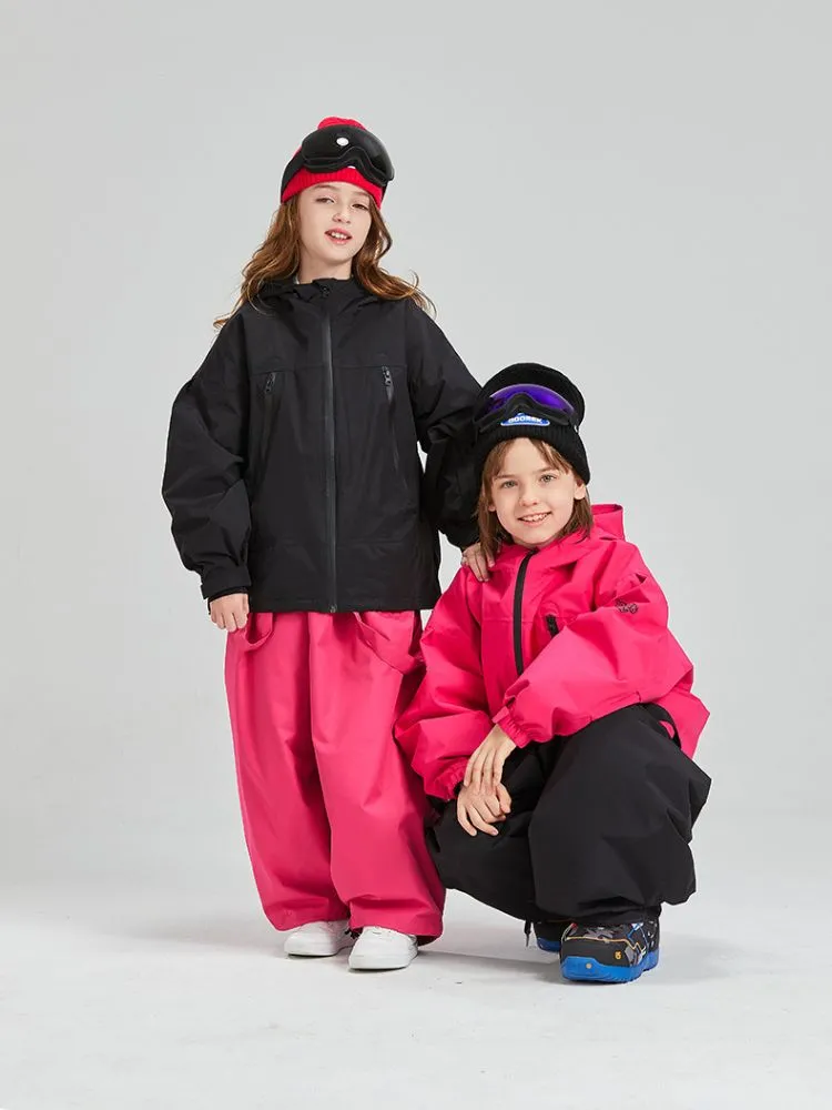 Doorek Kids Detachable Rabbit Ears Hooded Snow Suits