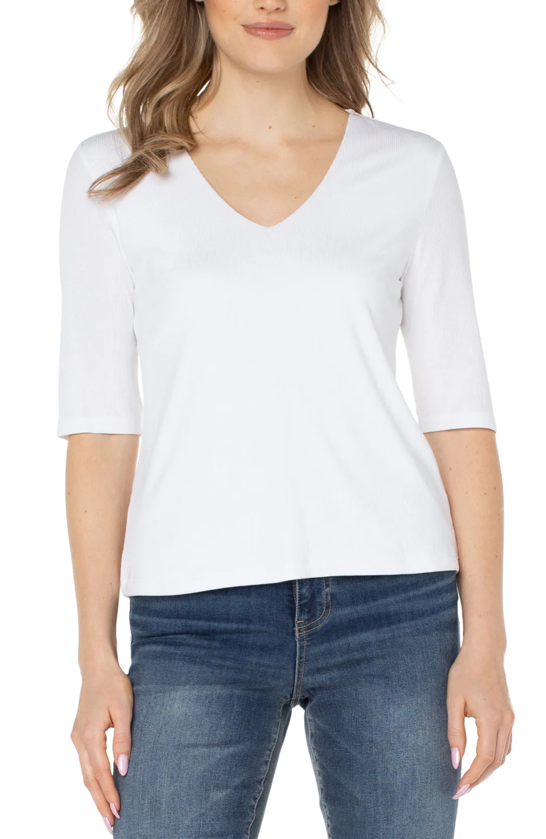 Double Layer V-Neck Top