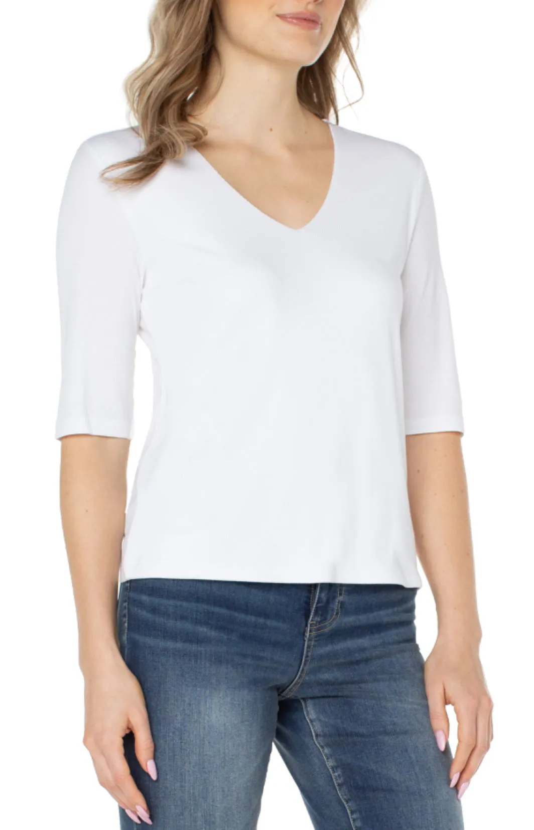 Double Layer V-Neck Top