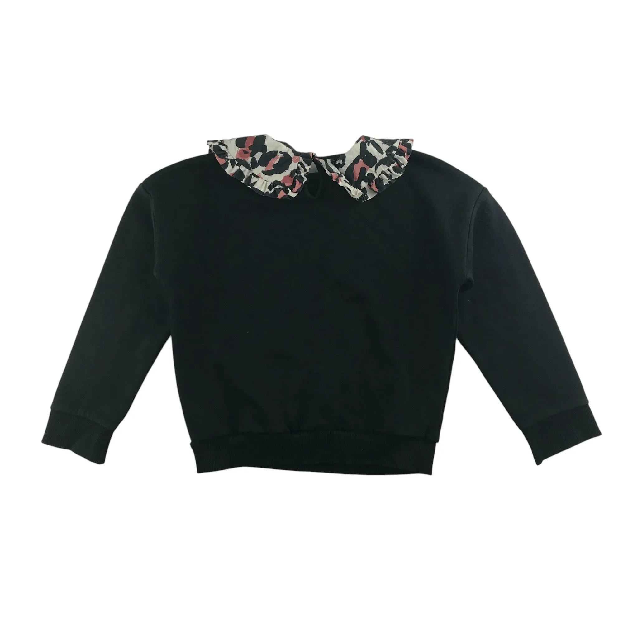 George sweater 7-8 years black spotted platter collar