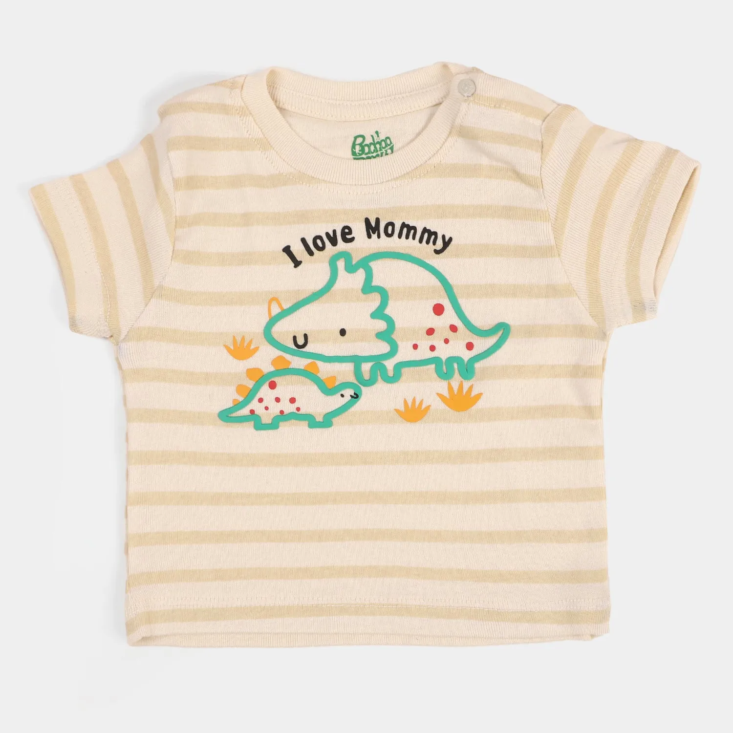 Infant Boys T-Shirt 3Pcs Stripe & Animal - Multi