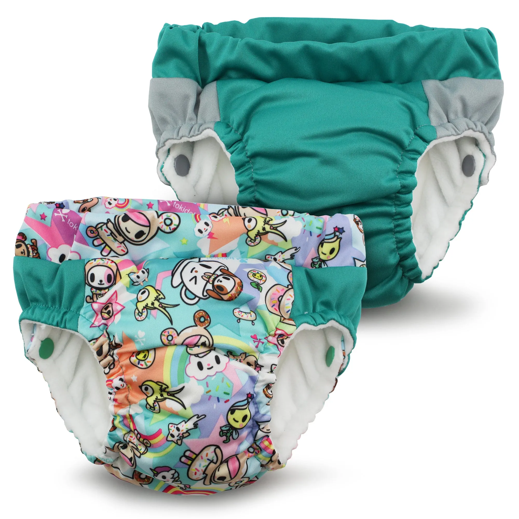 Kanga Care x Tokidoki - Lil Learnerz Training Pants & Swim Diaper (TokiSweet & Peacock)