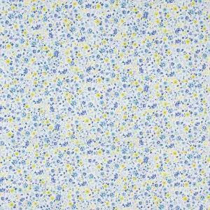 LIBERTY of PARIS Printed Cotton - Flower Bed - Blue