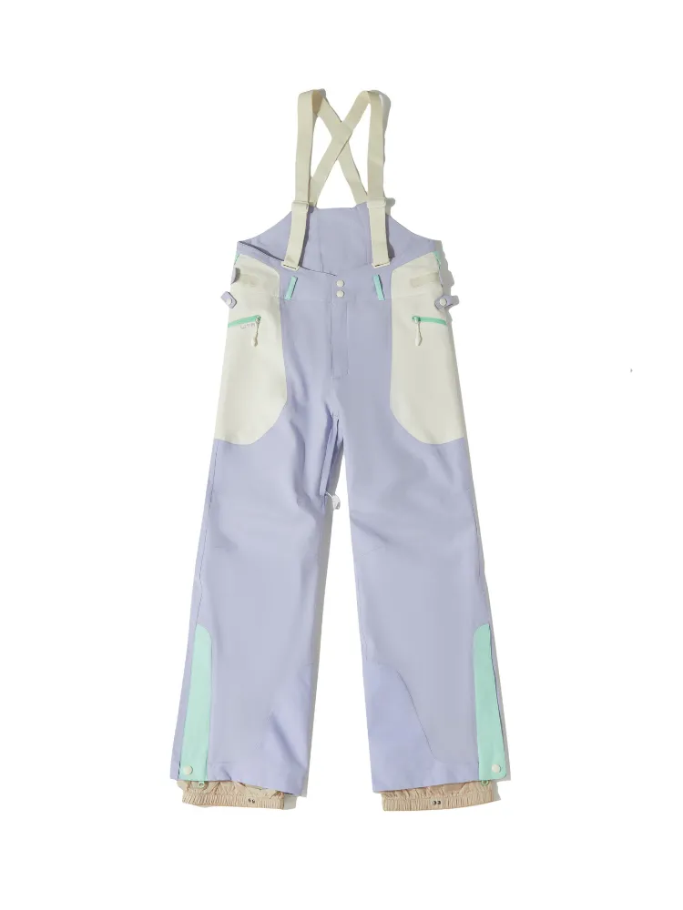 LITAN Chic Macaron Snow Bib Pants - Women's