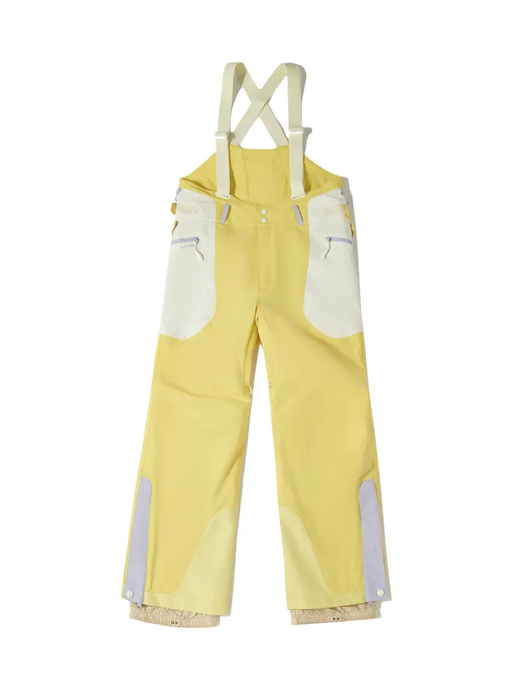 LITAN Chic Macaron Snow Bib Pants - Women's