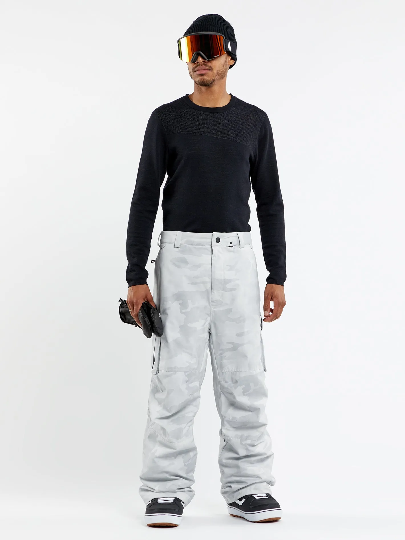 Mens Nwrk Baggy Pants - White Camo