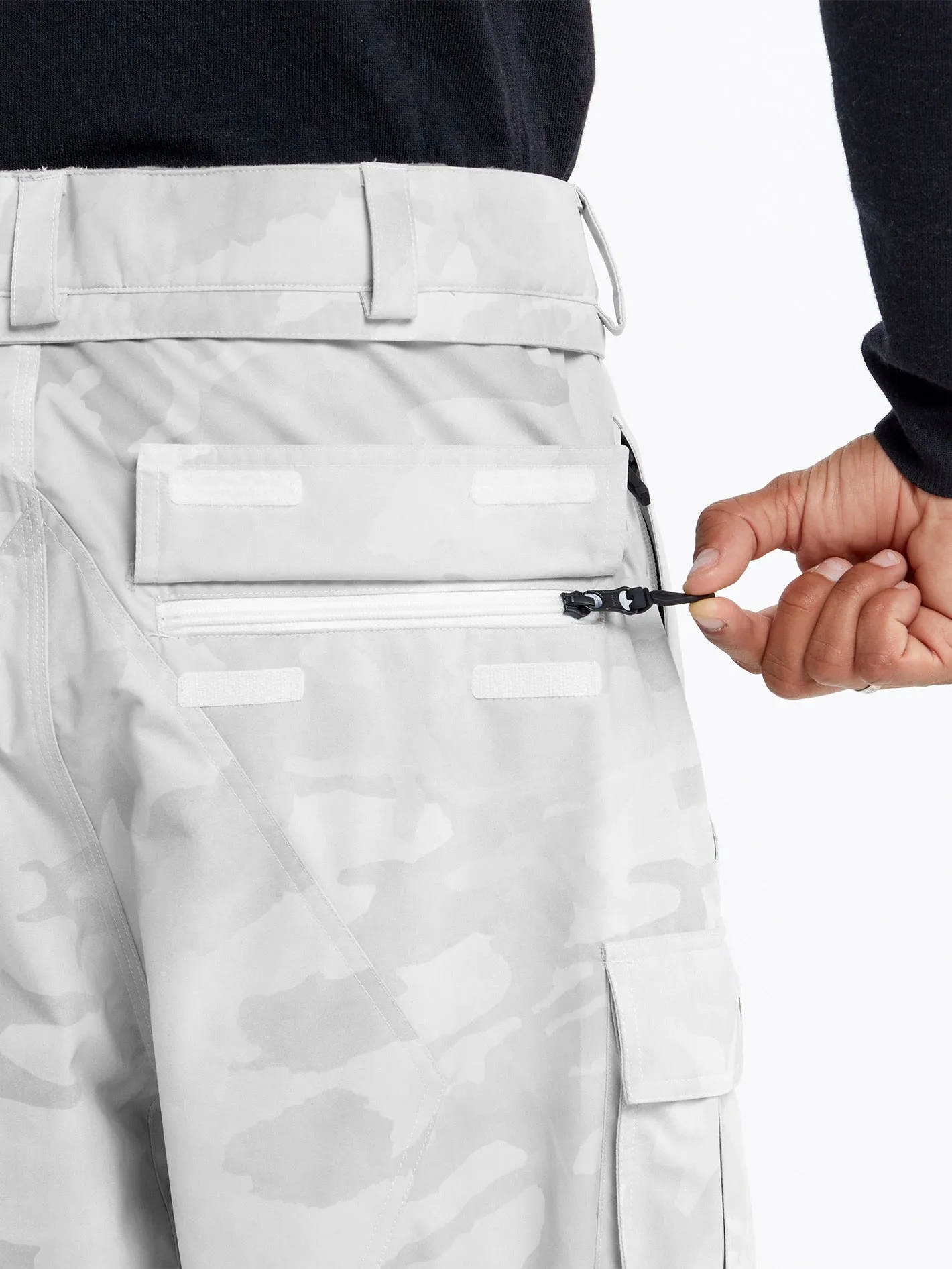 Mens Nwrk Baggy Pants - White Camo