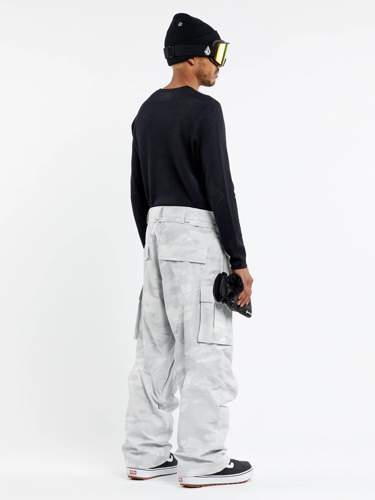 Mens Nwrk Baggy Pants - White Camo