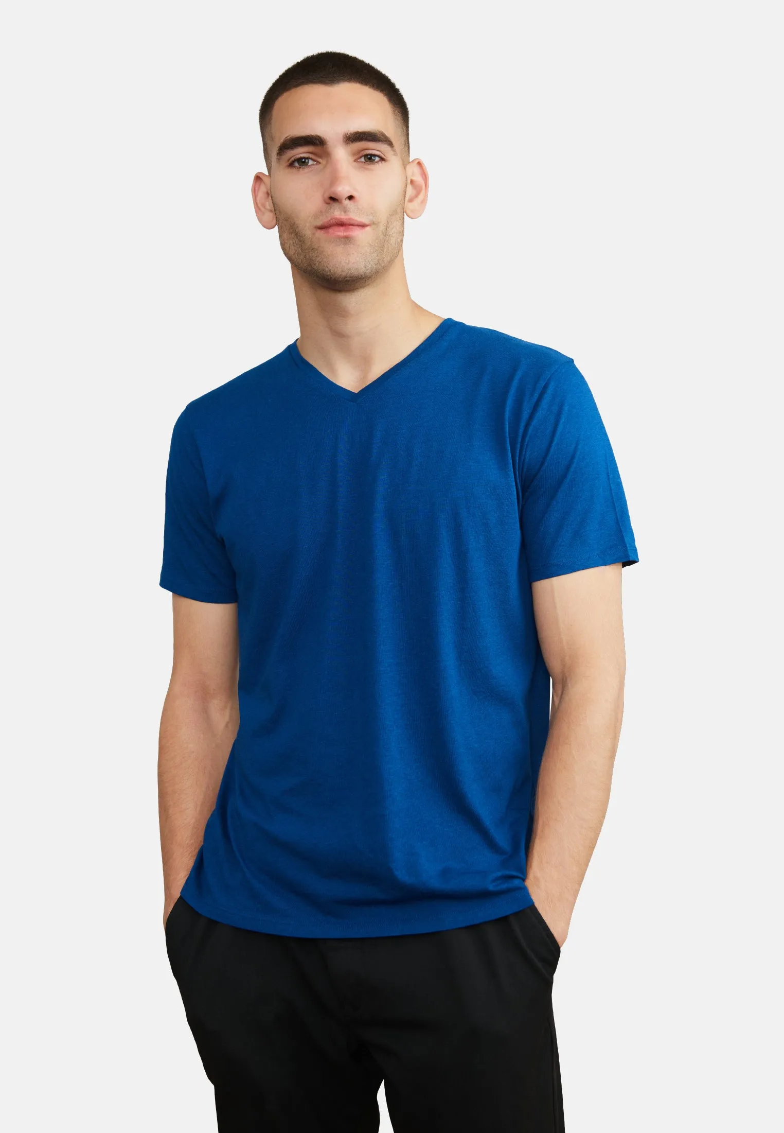 MODAL V-NECK T-SHIRT FOR MEN