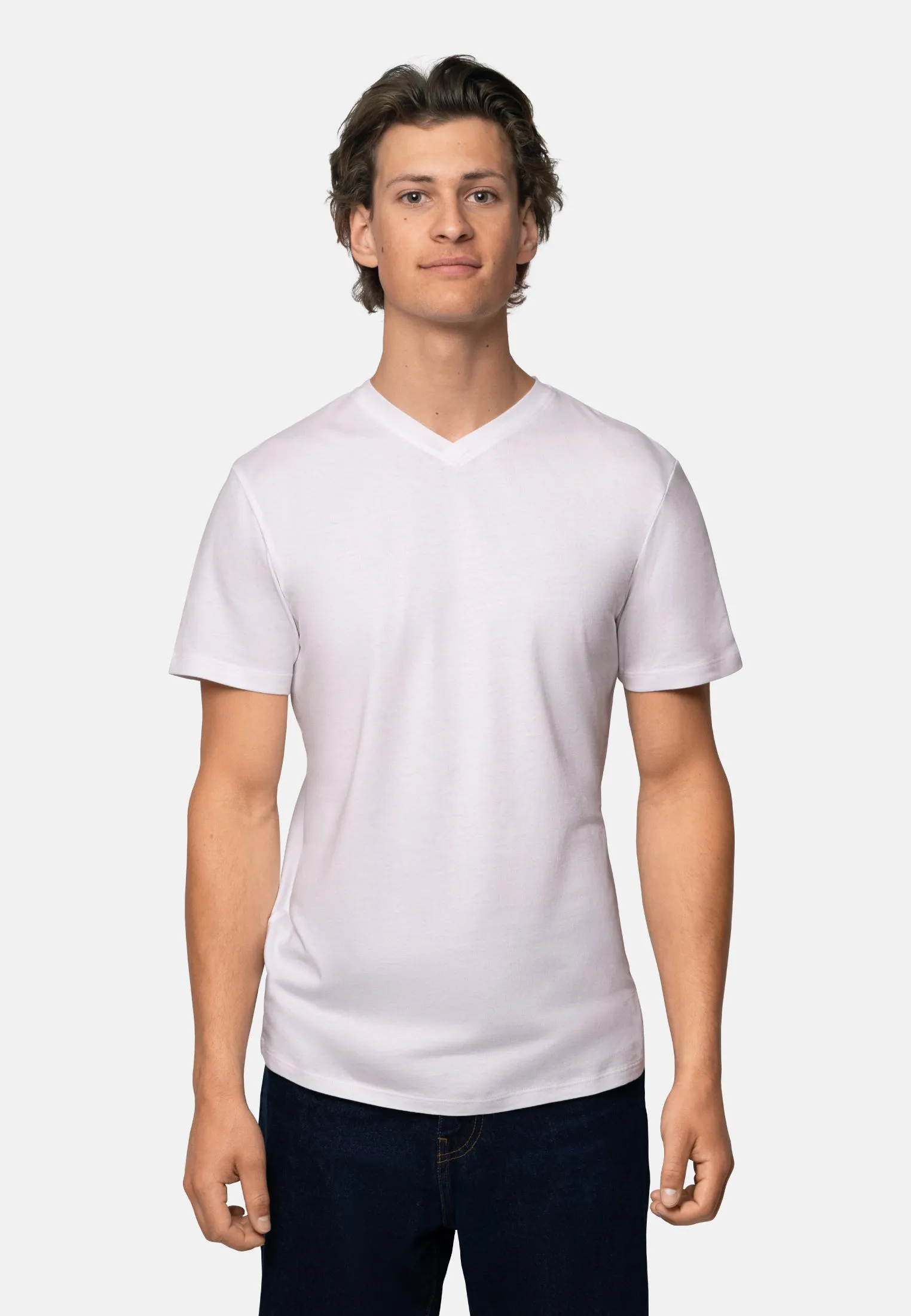 MODAL V-NECK T-SHIRT FOR MEN