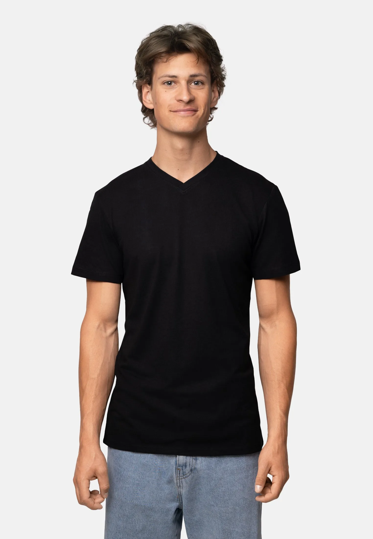 MODAL V-NECK T-SHIRT FOR MEN