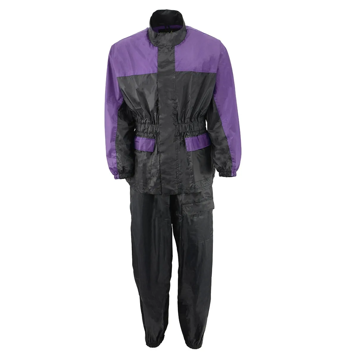 NexGen XS5031 Women's Purple and Black Water Proof Rain Suit with