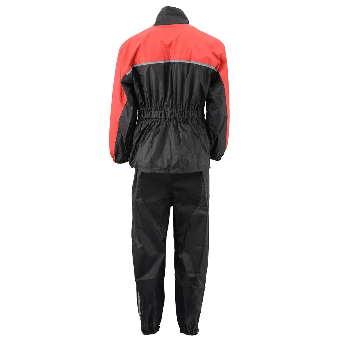 NexGen XS5031 Women's Red and Black Water Proof Rain Suit with Cinch