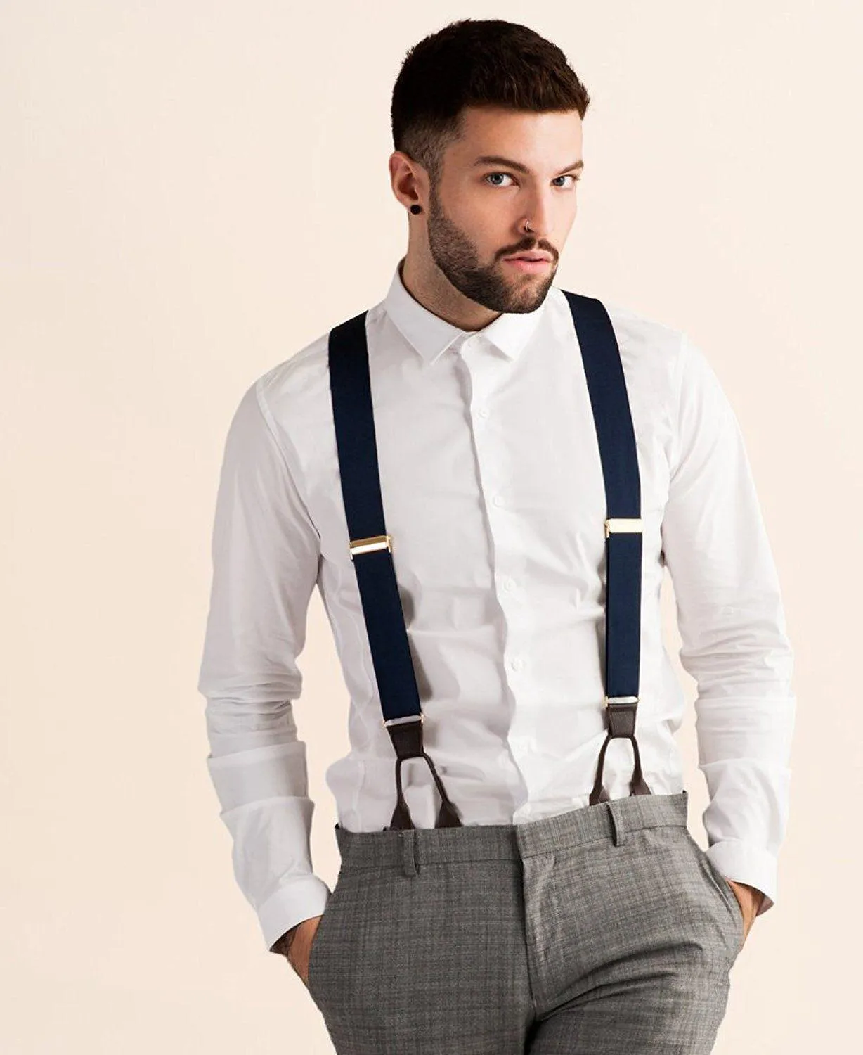 Royal Sapphire - Formal Navy Suspenders