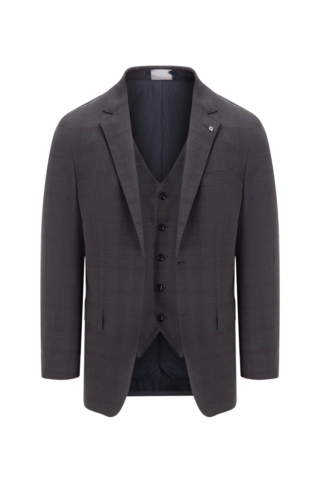 Slim fit k-easy check performance suit