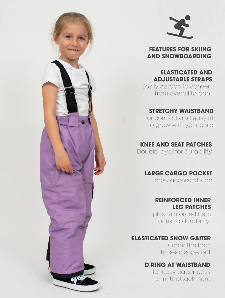 Snowrider Convertible Ski Overalls - Dusty Lavender