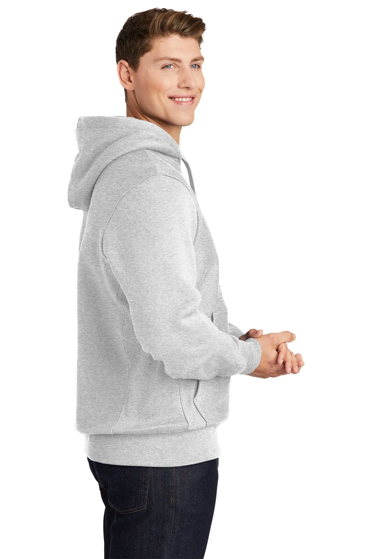 Sport-Tek Super Heavyweight Pullover Branded Hooded Sweatshirts, Athletic Heather