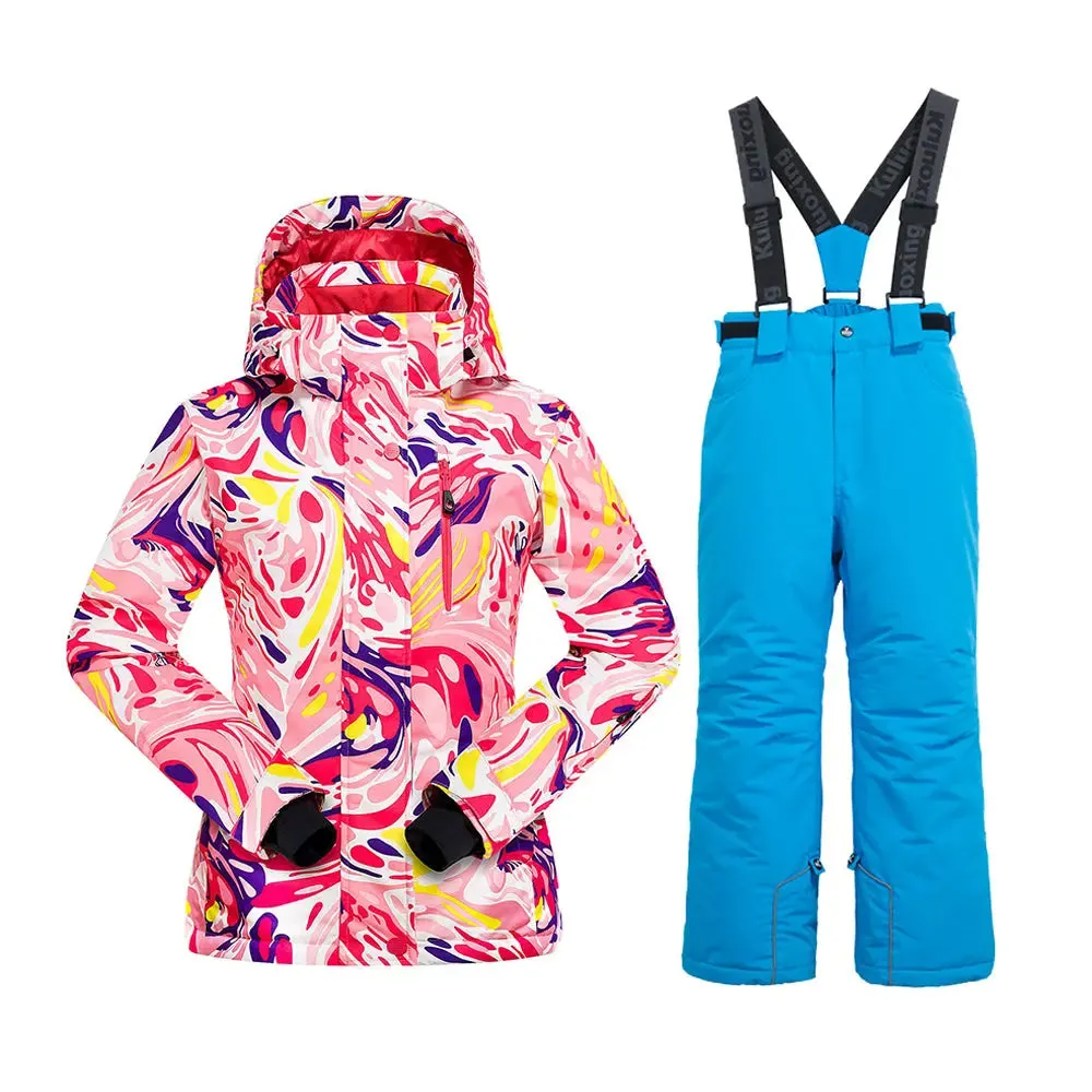 Unisex Hooded Snow Jacket & Pants Set