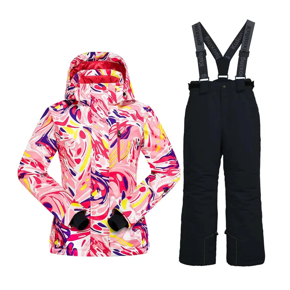 Unisex Hooded Snow Jacket & Pants Set