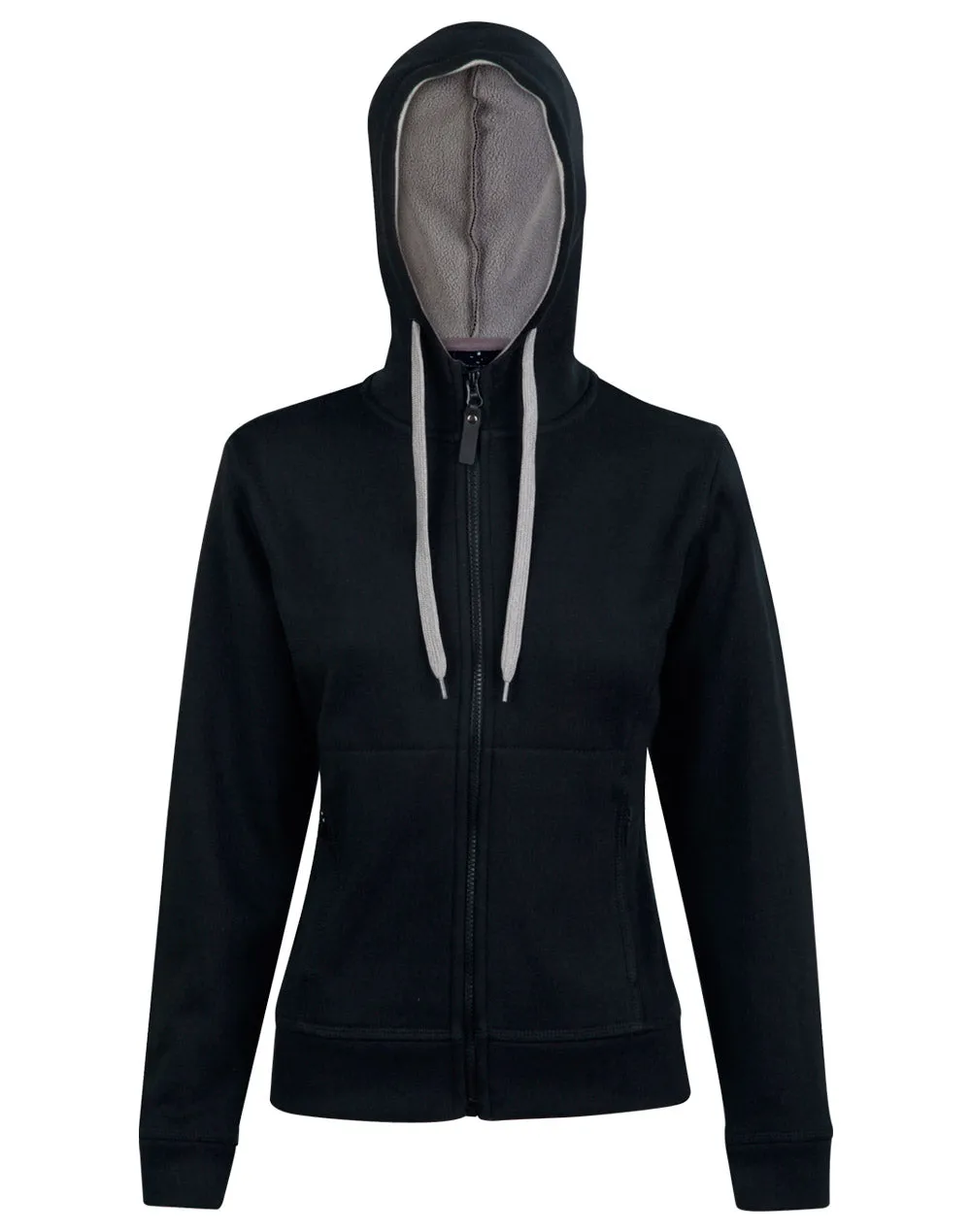 Winning Spirit Women's Full Zip Contrast Bonded Fleece Hoodie (FL18)