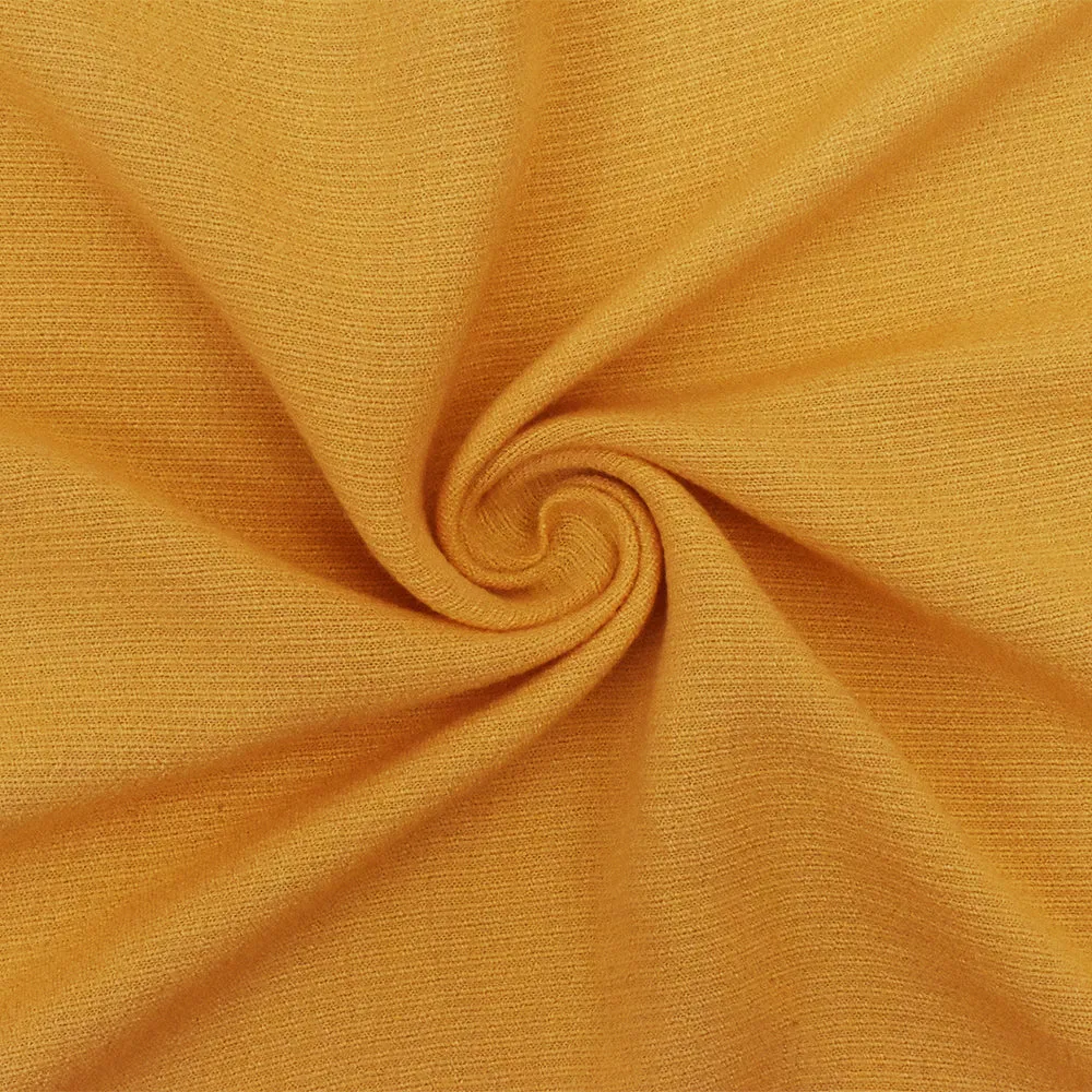 Yellow Solid Rayon Dobby Woven Fabric