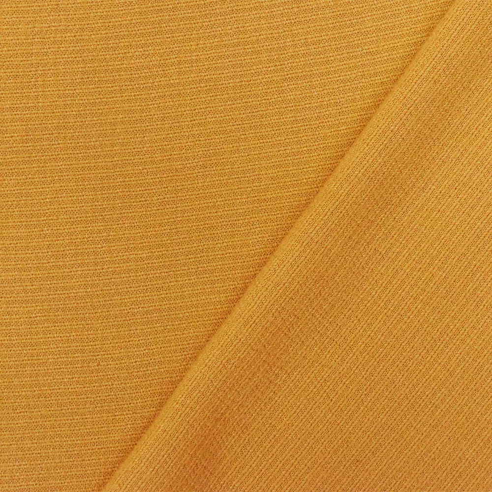 Yellow Solid Rayon Dobby Woven Fabric