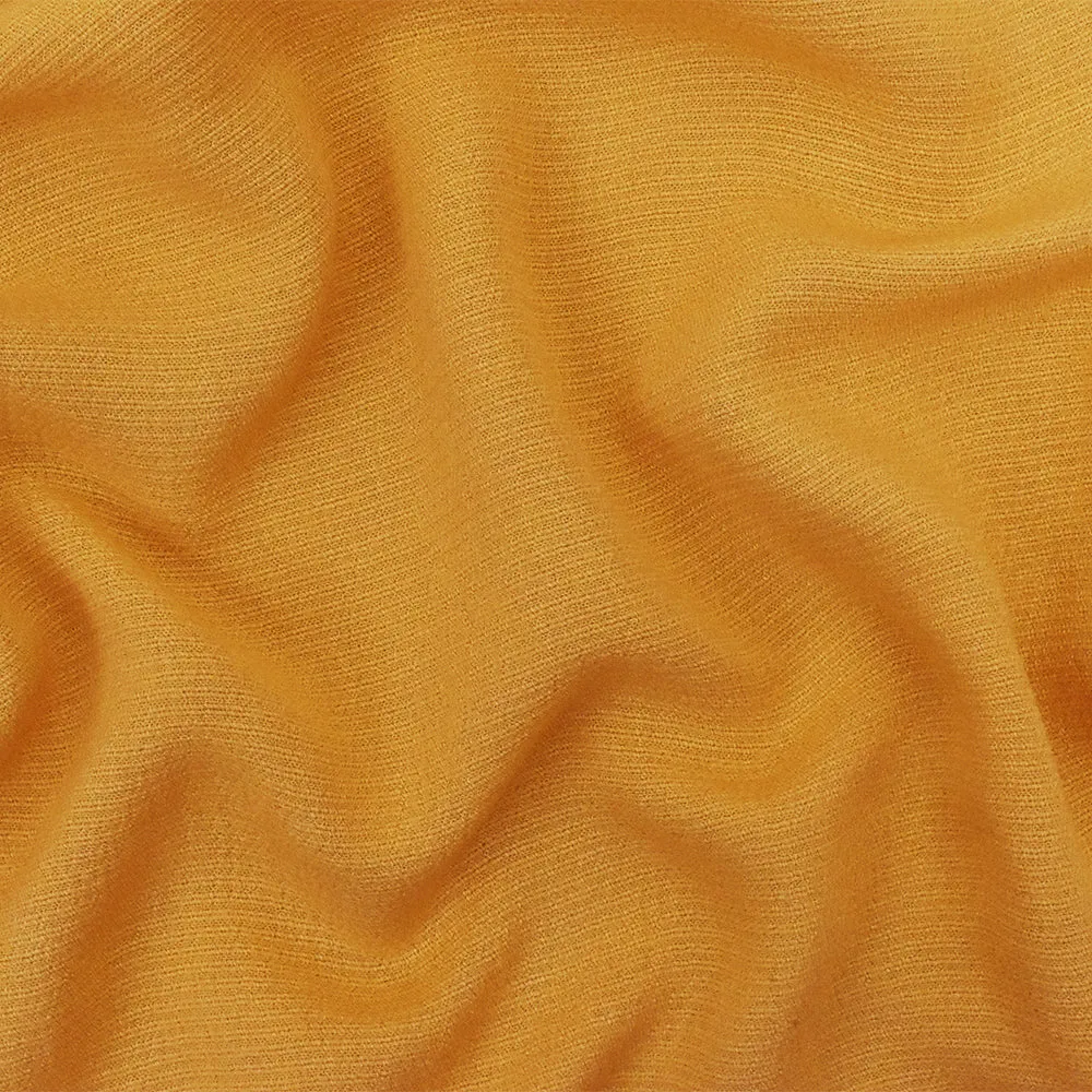 Yellow Solid Rayon Dobby Woven Fabric