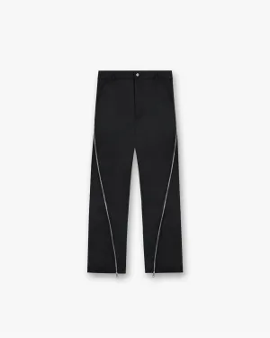 Zip Panel Pant - Jet Black